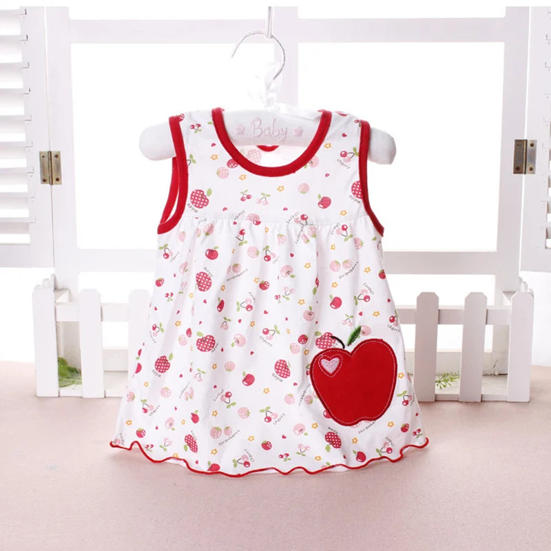 Baby Dress 2018 Summer New Girls Fashion Infantile Dresses Cotton Children's Clothes Flower Style Kids Clothing Princess Dress