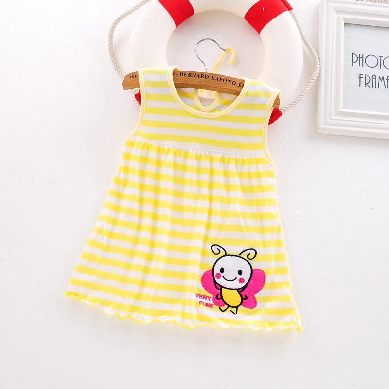 Baby Dress 2018 Summer New Girls Fashion Infantile Dresses Cotton Children's Clothes Flower Style Kids Clothing Princess Dress