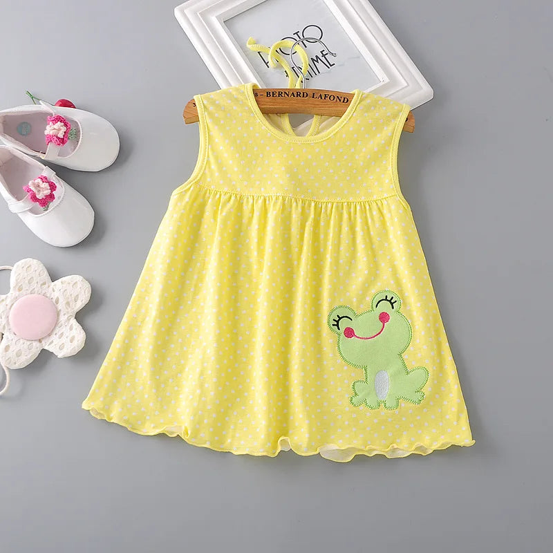 Baby Dress 2018 Summer New Girls Fashion Infantile Dresses Cotton Children's Clothes Flower Style Kids Clothing Princess Dress