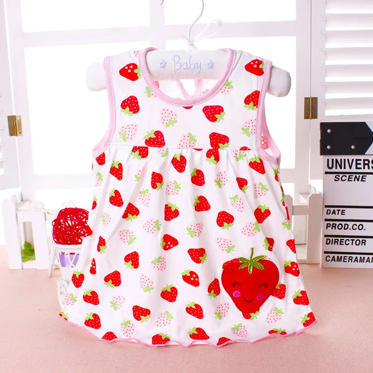 Baby Dress 2018 Summer New Girls Fashion Infantile Dresses Cotton Children's Clothes Flower Style Kids Clothing Princess Dress