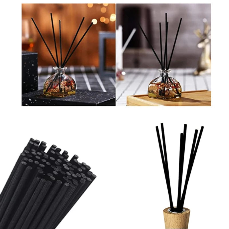 5-100pcs 100-300mm Reed Diffuser Replacement Stick DIY Handmade Home Decor Extra Thick Rattan Reed Oil Diffuser Refill Sticks