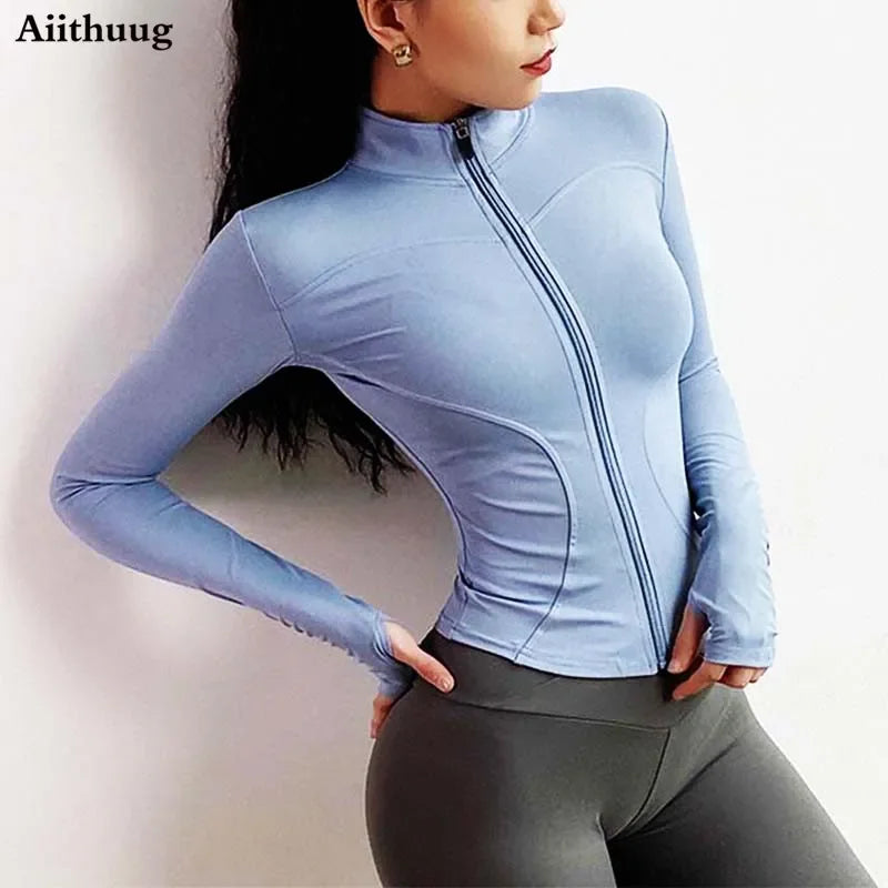 Women's Full Zip-up Yoga Sports Running Jacket